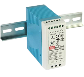 MDR-40-24 Power Supply with Universal Input - 24V / 1.7A Output