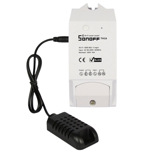SONOFF TH16/TH Temperature and Humidity Monitoring Module with Relay Output