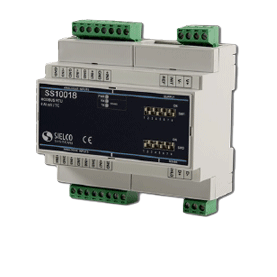 SS 10018 Distributed I/O Device in a 6 DIN Module Enclosure, 8 Inputs for mV and Thermocouples via RS-485
